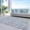 Homeroots 3' X 5' Gray And Ivory Geometric Washable Indoor Outdoor Area Rug 613007 - alternate 3