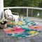 Homeroots 8' Blush And Pink Round Floral Washable Indoor Outdoor Area Rug 610975 - alternate 4