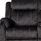 Homeroots 70" Dark Gray Microfiber Manual Reclining Loveseat With Storage 561565 - alternate 3