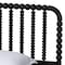 Baxton Studio Lucera Mid-Century Black Full Size 3-Piece Bobbin Bedroom Set 257-14014-14122-14122-ZORO - alternate 2