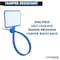 Kable Kontrol Write On Zip Tie Tags, 6in L, 1-7/8in x 1-1/8in Flag Size, 100Pcs, Blue, 100PK CTWO-WF-6-40-BL - alternate 3