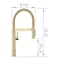 Blanco culina Mini Pull-Down 1.5 GPM, Satin Gold 527483 - alternate 4