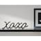 Homeroots 3" Black Cast Iron Hand Painted XOXO Sentiment Tabletop Sculpture 483232 - alternate 4