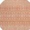 Homeroots 8' Salmon Gold And Ivory Round Tribal Washable Indoor Outdoor Area Rug 582640 - alternate 2