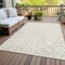 Homeroots 3' X 5' Ivory And Brown Polka Dot Washable Indoor Outdoor Area Rug 599052 - alternate 2