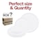 Smarty Had A Party White Flat Round Disposable Plastic Dinnerware Value Set, 240PK 830-WH-VP-CASE - alternate 3