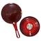 Megachef 2 Quart Enameled Cast Iron Sauce Pan in Gradient Red 750124514M - alternate 3