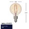 Bulbrite LED Filament 2.5W Dimmable G16 Bulbs, Antique Glass, Candelabra E12 Base, 2100K, 160lu, 4PK 862800 - alternate 3