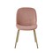 Homeroots Set of Two Blush And Gold Upholstered Velvet Dining Side Chairs 535374 - alternate 4