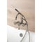 Kingston Brass 7" Center Deck-Mount Clawfoot Tub Faucet with Hand Shower, Polished Nickel AE8106RX - alternate 3