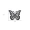 Homeroots 23" X 19" Black Rustic Butterfly Wooden Wall Decor 274489 - alternate 3