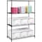 Safco Wire Shelving Unit, 24"D x 48"W x 72"H, 4 Shelves, Black, Finish: Powder Coated 5294BL - alternate 1