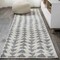 Jonathan Y Aisha Moroccan Triangle Geometric Cream/Gray 2 ft. x 10 ft. Runner Rug MOH206B-210 - alternate 1