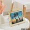 Fabulaxe 9x12" Horizontal Decorative Gold Metal Floating Easel Back Picture Frame QI004845.L - alternate 3