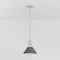 Hudson Valley Lighting Painted No. 2 9.5 in. Pendant in Polished Nickel/Soft Studio Green by Mark D. Sikes MDS351-PN/SSG - alternate 2