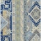 Homeroots 3' X 5' Navy Blue Green And Gray Aztec Washable Indoor Outdoor Area Rug 598484 - alternate 2