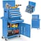 Wrightmaster 5-Drawer Rolling Tool Chest Combo with Wheels, Detachable Storage Cabinet and Double Locking System ZoroT245D385L - alternate 1