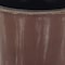 Homeroots 7in Brown and Ivory Textural Tone On Tone Recycled Plastic Indoor Outdoor Round Pot Planter 488207 - alternate 2