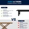 Flash Furniture HERCULES 9' x 40 in. Black Wash Commercial Farmhouse Folding Table, Antique Rustic Solid Pine XA-F-108X40-BW-GG - alternate 5