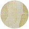 Homeroots 8' Gold Wheat And Beige Round Abstract Washable Indoor Outdoor Area Rug 582022 - alternate 3