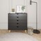 Homeroots 36" Black And Natural Wood Five Drawer Dresser 533282 - alternate 3