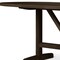 Homeroots 84" Dark Brown Solid Wood Trestle Base Oval Dining Table 604019 - alternate 4