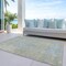 Homeroots 5' X 8' Beige And Blue Abstract Washable Indoor Outdoor Area Rug 612912 - alternate 3