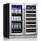 Yeego 24 in.Dual Zone 20-Bottles Wine and 60-Cans Beverage Cooler YG-WF24-23 - alternate 1