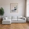 Homeroots 161in Gray Fabric Modular Wood Sofa 641865 - alternate 2
