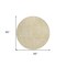 Homeroots 8' Gold And Beige Round Abstract Washable Indoor Outdoor Area Rug 594931 - alternate 4