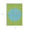 Homeroots 8' X 10' Lime Green And Blue Striped Washable Indoor Outdoor Area Rug 597178 - alternate 2
