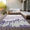 Homeroots 3' X 5' Purple And Ivory Abstract Washable Indoor Outdoor Area Rug 613650 - alternate 2