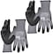 Klein Tools A4 Cut Knit Dipped Gloves, XL, 2-Pr, Cut Level A4 , Dipped , Microfoam nitrile , XL 2 PK 60590 - alternate 1