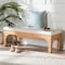 Bali & Pari Abena Ming Style Natural Rattan Bench 260-14214-ZORO - alternate 2