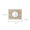 Homeroots 32in Natural and Chrome Mirrored Circle Double Door Bar Cabinet 401695 - alternate 3