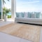 Homeroots 3' X 5' Salmon And Ivory Abstract Washable Indoor Outdoor Area Rug 587422 - alternate 3