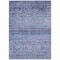 Homeroots 3' X 5' Blue Aqua And Charcoal Floral Washable Indoor Outdoor Area Rug 606182 - alternate 3