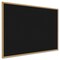 Ghent Recycled Bulletin Board, Oak Wood Frame, 4'H x 6'W, Black WTR46-BK - alternate 1