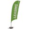 Showdown Displays 10.5 Ft  Value Razor Sail Sign Kit (Single-Sided With Cross Base) - Leasing Green 908111-008 - alternate 1