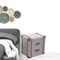 Homeroots 24" Silver Two Drawer Nightstand 488769 - alternate 3