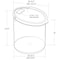 Azar Displays 9.47L/2.5 Gallons Clear Acrylic Candy Bin with Scooper 400421 - alternate 2