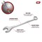 Performance Tool 2-3/8 in. Combination Wrench, Chrome Alloy Steel, Raised Panel W355B - alternate 2