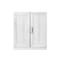 Homeroots Set Of Two White Wood Corner Accent Cabinet With Two Doors 719691 - alternate 2