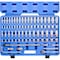 Neiko 3/8'' Drive CrV Steel Colored SAE and Metric Sockets and Ratchet Tool Set, 76-Pieces 02472A - alternate 1