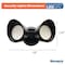 Bulbrite Wired Outdoor 2-Head LED Security Flood Light, Black 773701 - alternate 2