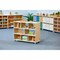 Beleduc By Playwell Palermo 1041mm Mid Open Shelf - 8 Compartments, Dual-Sided, White/Oak HPL, Ages 3+, 828mm 846040 - alternate 2
