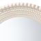 Baxton Studio Grazia Modern Round Beaded-framed Accent Mirror in Pearl White 247-13757-ZORO - alternate 2
