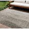 Homeroots 8' X 10' Taupe Brown And Ivory Ombre Washable Indoor Outdoor Area Rug 581837 - alternate 1