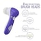 Pursonic Facial Cleaner with 5 Attachments in Purple FC110PW - alternate 2