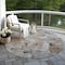 Homeroots 8' Gray Ivory And Brown Round Abstract Washable Indoor Outdoor Area Rug 596868 - alternate 3